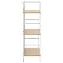 vidaXL 3 szintes tölgyszínű szerelt fa könyvespolc 60 x 27,6 x 90,5 cm