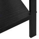 vidaXL 4 szintes fekete szerelt fa könyvespolc 60 x 27,6 x 124,5 cm