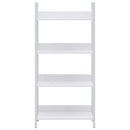 vidaXL 4 szintes fehér szerelt fa könyvespolc 60 x 27,6 x 124,5 cm