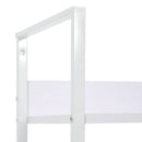 vidaXL 4 szintes fehér szerelt fa könyvespolc 60 x 27,6 x 124,5 cm