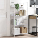 vidaXL 4 szintes fehér szerelt fa könyvespolc 60 x 27,6 x 124,5 cm