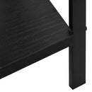 vidaXL 5 szintes fekete szerelt fa könyvespolc 60 x 27,6 x 158,5 cm