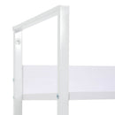 vidaXL 5 szintes fehér szerelt fa könyvespolc 60 x 27,6 x 158,5 cm
