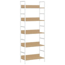 vidaXL 5 szintes tölgyszínű szerelt fa könyvespolc 60x27,6x158,5 cm