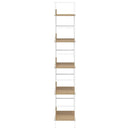 vidaXL 5 szintes tölgyszínű szerelt fa könyvespolc 60x27,6x158,5 cm