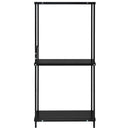 vidaXL fekete kisméretű álló szerelt fa könyvespolc 33,5x39,6x79,7 cm