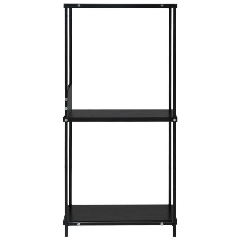 vidaXL fekete kisméretű álló szerelt fa könyvespolc 33,5x39,6x79,7 cm