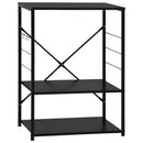 vidaXL fekete szerelt fa mikrohullámú szekrény 60 x 39,6 x 79,5 cm