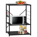 vidaXL fekete szerelt fa mikrohullámú szekrény 60 x 39,6 x 79,5 cm