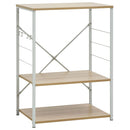 vidaXL fehér és tölgy szerelt fa mikrohullámú szekrény 60x39,6x79,5 cm