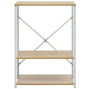 vidaXL fehér és tölgy szerelt fa mikrohullámú szekrény 60x39,6x79,5 cm