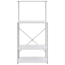 vidaXL fehér szerelt fa mikrohullámú szekrény 60x39,6x123 cm