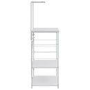 vidaXL fehér szerelt fa mikrohullámú szekrény 60x39,6x123 cm