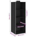 vidaXL 2 db szövet 4 polcos függő szekrényszervező