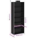 vidaXL 2 db szövet 6 polcos függő szekrényszervező