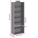 vidaXL 2 db szövet 6 polcos függő szekrényszervező