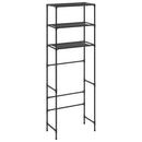 vidaXL 3 szintes fekete WC feletti tárolóállvány 53 x 28 x 169 cm