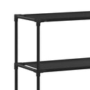 vidaXL 3 szintes fekete WC feletti tárolóállvány 53 x 28 x 169 cm
