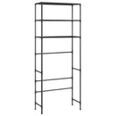 vidaXL 3 szintes fekete mosógép feletti tárolóállvány 69 x 28 x 169 cm