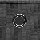 vidaXL 4 db szürke szövet tárolódoboz fedéllel 32 x 32 x 32 cm