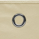 vidaXL 4 db krémszínű szövet tárolódoboz fedéllel 32 x 32 x 32 cm