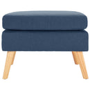 vidaXL kék szövet lábzsámoly