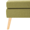 vidaXL zöld szövet lábzsámoly