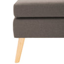 vidaXL tópszínű szövet lábzsámoly