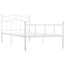 vidaXL fehér fém ágykeret 90 x 200 cm