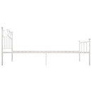 vidaXL fehér fém ágykeret 90 x 200 cm