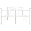 vidaXL fehér fém ágykeret 160 x 200 cm