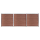 vidaXL barna WPC kerítéspanel 526 x 186 cm