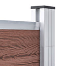 vidaXL barna WPC kerítéspanel 699 x 186 cm