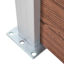 vidaXL barna WPC kerítéspanel 1564 x 186 cm