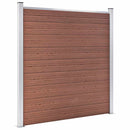 vidaXL barna WPC kerítéspanel 1564 x 186 cm
