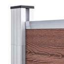 vidaXL barna WPC kerítéspanel 1564 x 186 cm