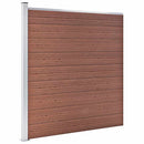 vidaXL barna WPC kerítéspanel 1737 x 186 cm