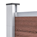 vidaXL barna WPC kerítéspanel 1737 x 186 cm