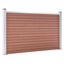 vidaXL barna WPC kerti kerítés 526 x 106 cm
