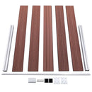 vidaXL barna WPC kerti kerítés 699 x 106 cm