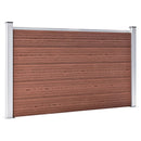 vidaXL barna WPC kerti kerítés 872 x 106 cm
