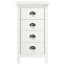 vidaXL Hill fehér tömör fenyőfa tálalószekrény 46 x 35 x 80 cm