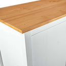 vidaXL Hill fehér 3 ajtós tömör fenyőfa ruhásszekrény 127x50x170 cm