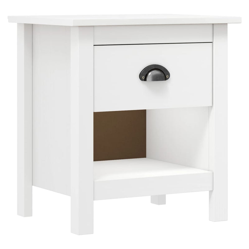 vidaXL Hill 2 db tömör fenyőfa éjjeliszekrény 46 x 35 x 49,5 cm
