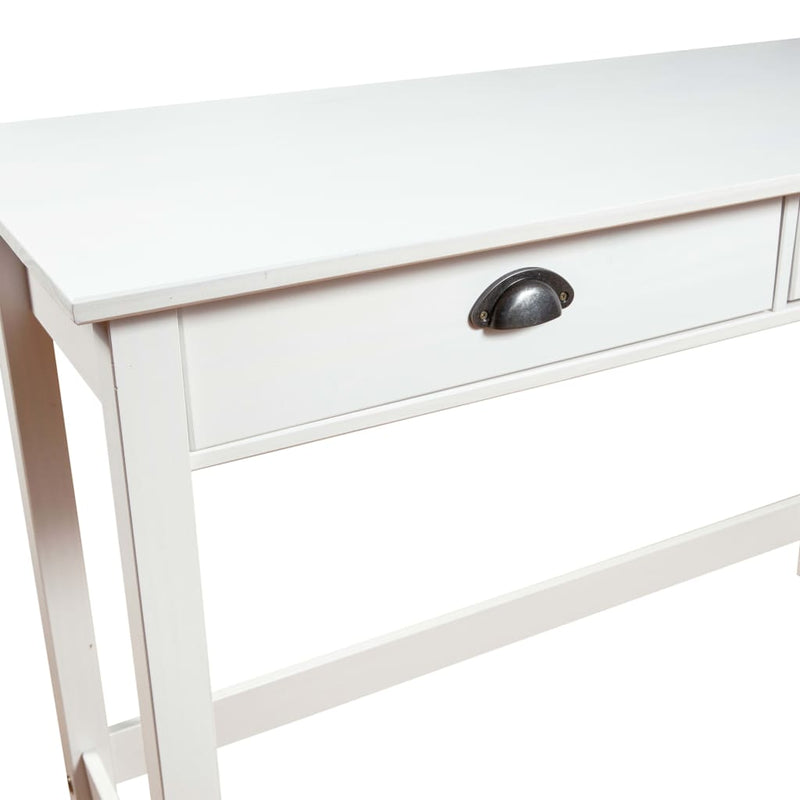 vidaXL Hill 2 fiókos tömör fenyőfa tálalóasztal 110 x 45 x 74 cm