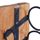 vidaXL tömör tíkfa bortartó állvány 6 palackhoz 35 x 35 x 100 cm