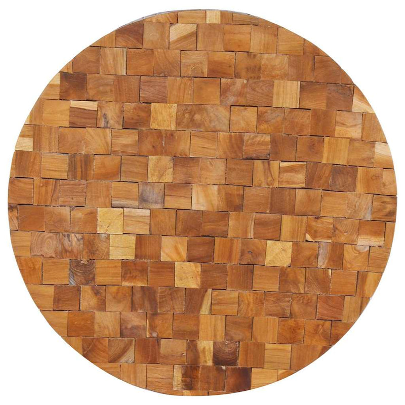 vidaXL tömör tíkfa dohányzóasztal 60 x 60 x 35 cm