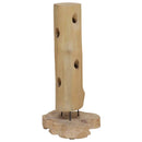 vidaXL tömör tíkfa bortartó állvány 8 palackhoz 40 x 30 x 80 cm