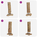 vidaXL tömör tíkfa bortartó állvány 8 palackhoz 40 x 30 x 80 cm