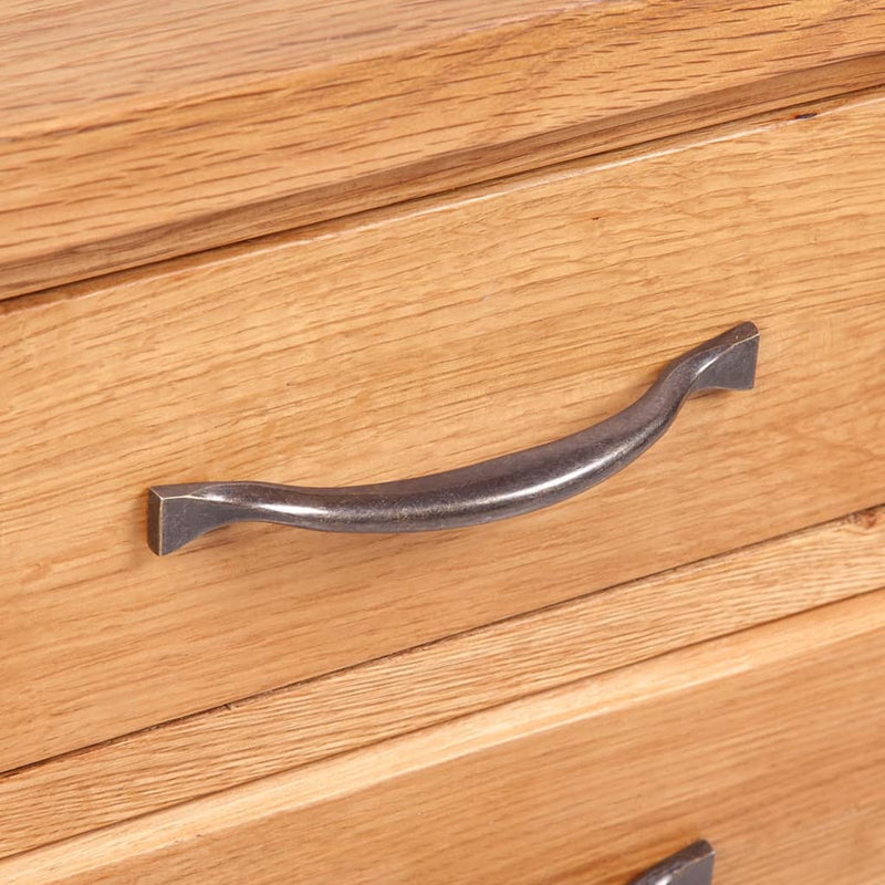 vidaXL 2 db tömör tölgyfa éjjeliszekrény 40 x 30 x 54 cm